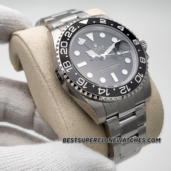 Rolex GMT Master II Black Dial 3285 Swiss Super Clone Watch Ref-126710GRNR - Image 3