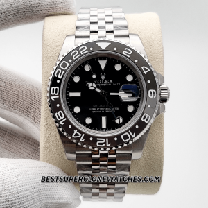 Rolex GMT Master II Jubilee Black Dial 3285 Swiss Super Clone Watch Ref-126710GRNR