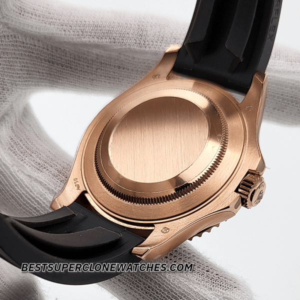 Rolex Yacht-Master Everose Gold Oysterflex 3235 Swiss Super Clone Watch Ref-126655 - Image 4