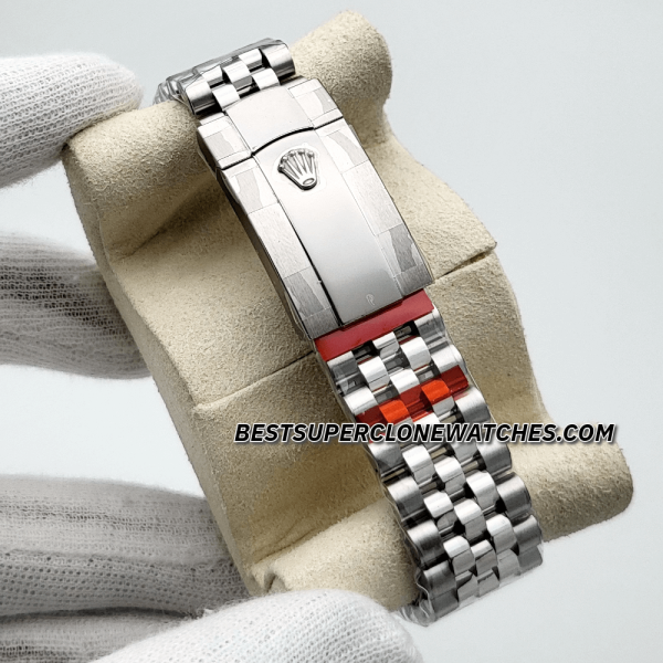 Rolex Datejust Oystersteel and White Gold Bright Black Dial 3235 Swiss Super Clone Watch Ref-126334 - Image 6