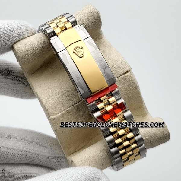 Rolex Datejust Oystersteel and Yellow Gold Champagne-Colour Dial 3235 Swiss Super Clone Watch Ref-126333 - Image 6