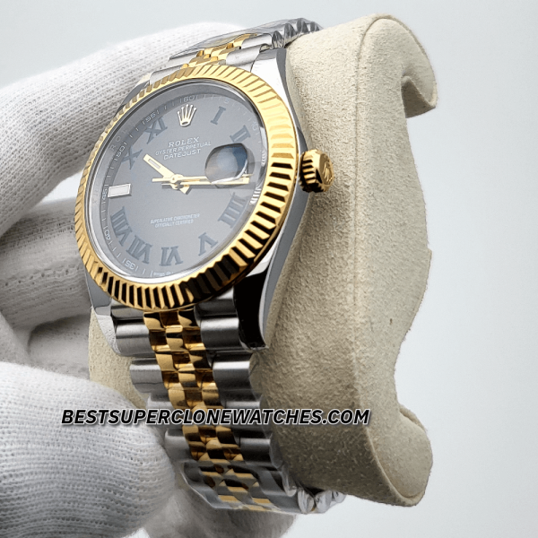 Rolex Datejust Oystersteel and Yellow Gold Slate Dial 3235 Swiss Super Clone Watch Ref-126333 - Image 4