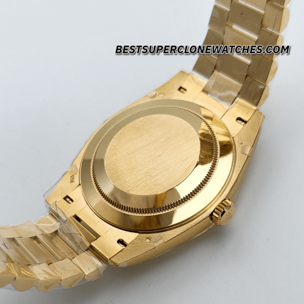 Rolex Day-Date 18kt Yellow Gold Champagne-colour Dial 3255 Swiss Super Clone Watch Ref-228238 - Image 7