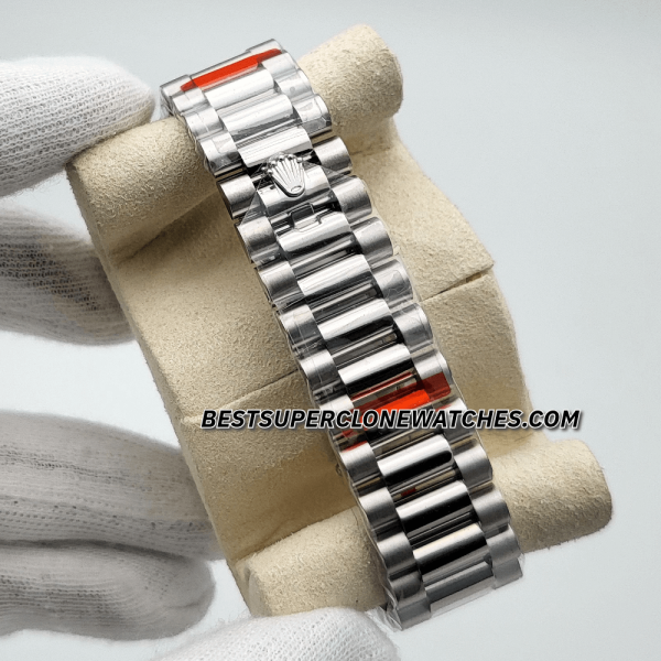 Rolex Day-Date Platinum Ice Blue Dial 3255 Swiss Super Clone Watch Ref-228236 - Image 6