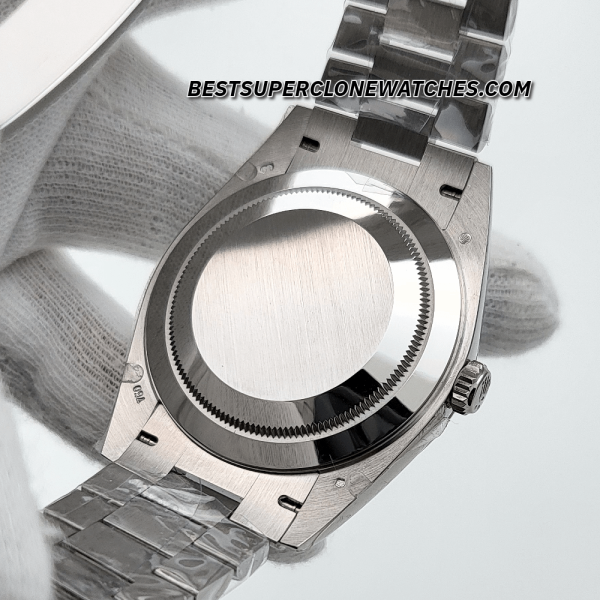 Rolex Day-Date Platinum Ice Blue Dial 3255 Swiss Super Clone Watch Ref-228236 - Image 7