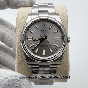Rolex Oyster Perpetual Silver Dial 3230 Swiss Super Clone Watch Ref-124300