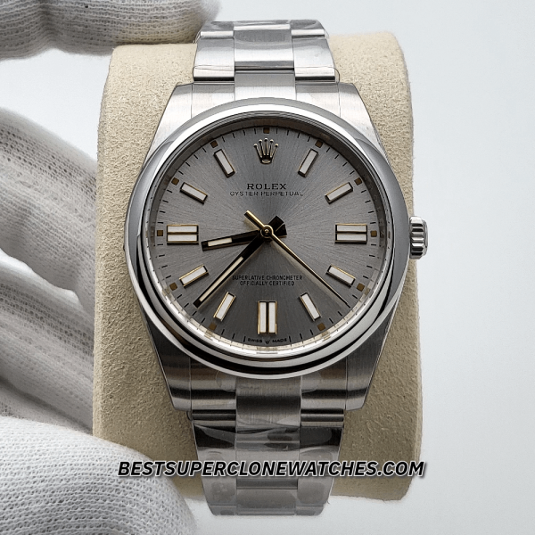 Rolex Oyster Perpetual Silver Dial 3230 Swiss Super Clone Watch Ref-124300