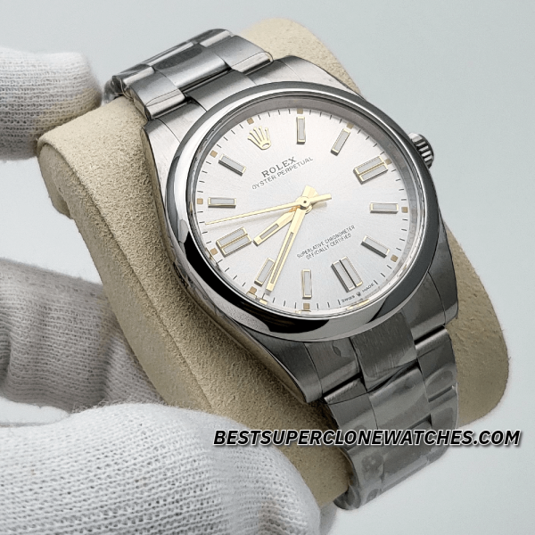 Rolex Oyster Perpetual Silver Dial 3230 Swiss Super Clone Watch Ref-124300 - Image 3