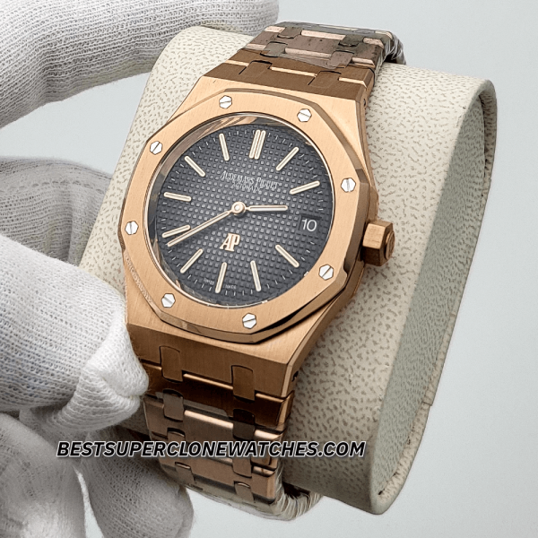 Audemars Piguet Royal Oak Jumbo Extra-Thin Smoked Grey Dial 7121 Swiss Super Clone Watch Ref-16202OR.OO.1240OR.02 - Image 2
