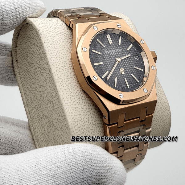Audemars Piguet Royal Oak Jumbo Extra-Thin Smoked Grey Dial 7121 Swiss Super Clone Watch Ref-16202OR.OO.1240OR.02 - Image 3