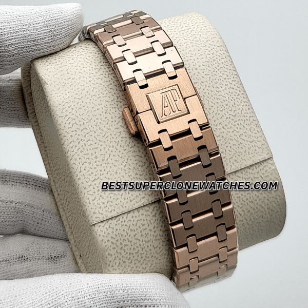 Audemars Piguet Royal Oak Jumbo Extra-Thin Smoked Grey Dial 7121 Swiss Super Clone Watch Ref-16202OR.OO.1240OR.02 - Image 4