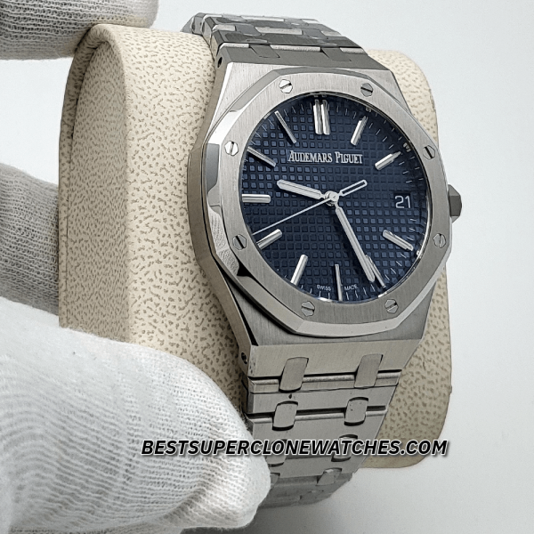Audemars Piguet Royal Oak White Gold Blue Dial 4302 Swiss Super Clone Watch Ref-15510ST.OO.1320ST.06 - Image 3