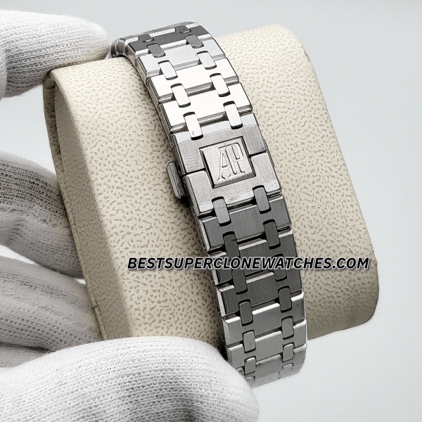 Audemars Piguet Royal Oak Jumbo Extra-Thin Platinum Smoked Green Dial 2121 Swiss Super Clone Watch Ref-15202PT.OO.1240PT.01 - Image 4