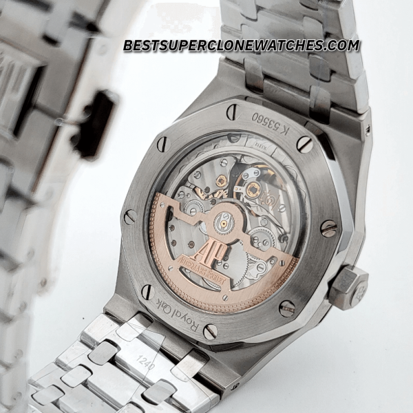 Audemars Piguet Royal Oak Jumbo Extra-Thin Platinum Smoked Green Dial 2121 Swiss Super Clone Watch Ref-15202PT.OO.1240PT.01 - Image 5