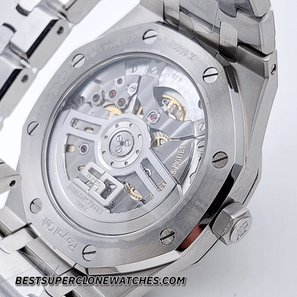 Audemars Piguet Royal Oak Stainless Steel 50th Anniversary Green Dial 4302 Swiss Super Clone Watch Ref-15510ST.OO.1320ST.09 - Image 5