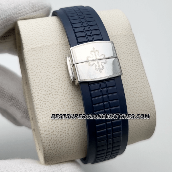 Patek Philippe Aquanaut White Gold Blue Dial 26-330 S C Swiss Super Clone Watch Ref-5168G-001 - Image 4