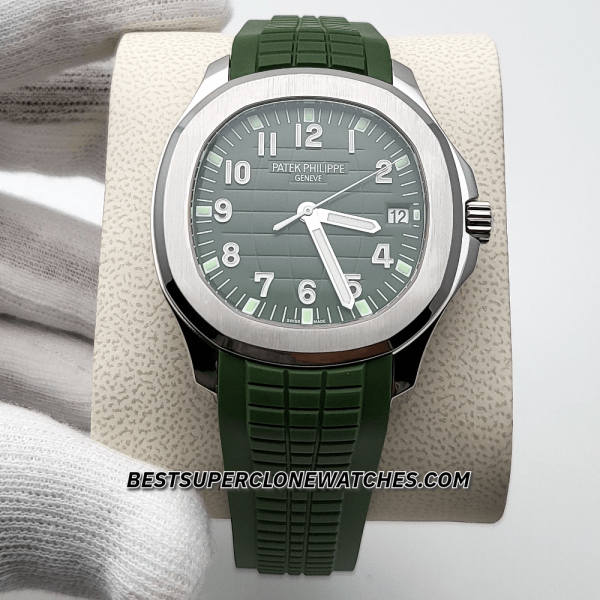 Patek Philippe Aquanaut White Gold Khaki Green Dial 26-330 S C Swiss Super Clone Watch Ref-5168G-010