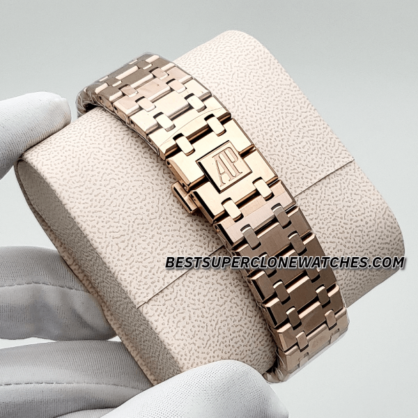 Audemars Piguet Royal Oak Double Balance Wheel Openworked 18kt Rose Gold 3132 Swiss Super Clone Watch Ref-15407OR.OO.1220OR.01 - Image 4