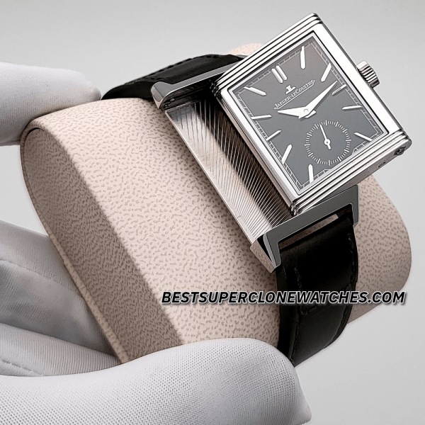 Jaeger-LeCoultre Reverso Tribute Monogace Small Seconds Green leather Strap 822 Swiss Super Clone Watch Ref-Q397843J - Image 3