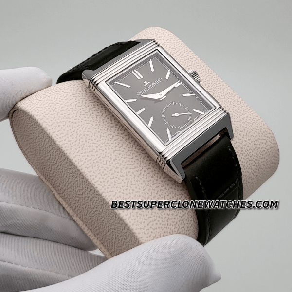 Jaeger-LeCoultre Reverso Tribute Monogace Small Seconds Green leather Strap 822 Swiss Super Clone Watch Ref-Q397843J - Image 6
