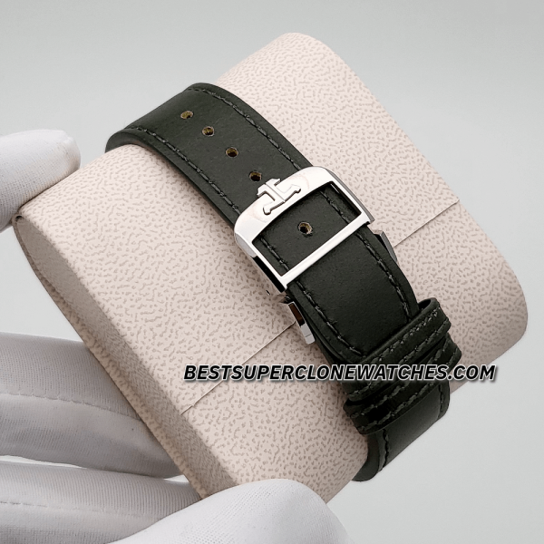 Jaeger-LeCoultre Reverso Tribute Monogace Small Seconds Green leather Strap 822 Swiss Super Clone Watch Ref-Q397843J - Image 8