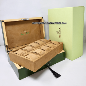 Rolex Watch Box Case Storage Multi 10 Watch Green Display