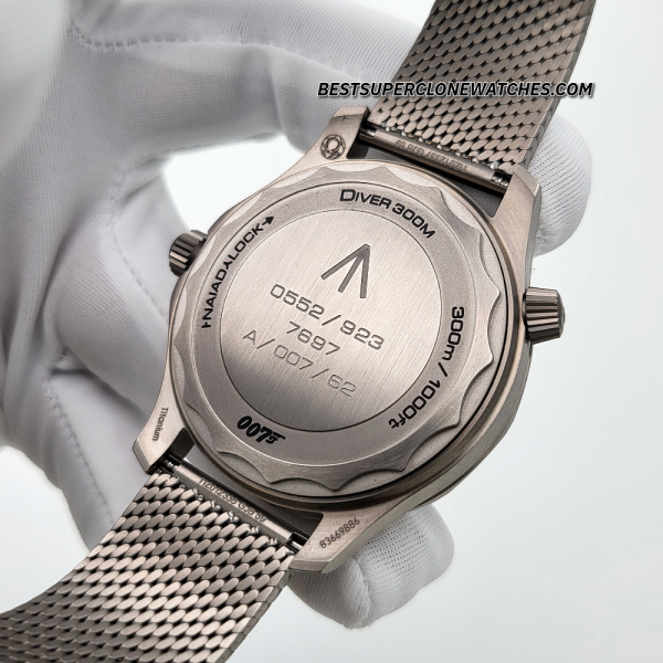 Omega Seamaster Diver 300M James Bond 007 Edition No Time to Die Titanium On Titanium Brown Dial 8806 Swiss Super Clone Watch + Nato Strap Ref-210.90.42.20.01.001 - Image 5
