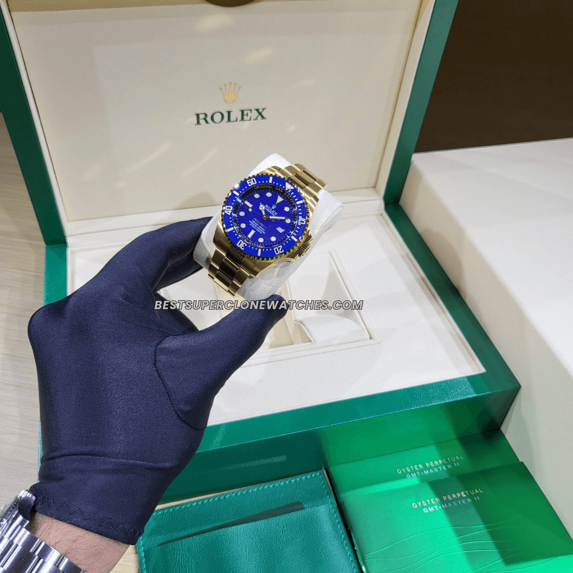 Rolex Deepsea yellow gold fake watch
