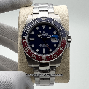 Rolex GMT Master II White Gold Midnight Blue Dial 3285 Swiss Super Clone Watch  Ref-126719BLRO