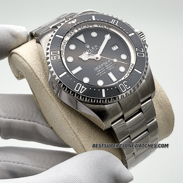 Rolex Deepsea Oystersteel Intense Black Dial 3235 Swiss Super Clone Watch Ref-136660 - Image 3
