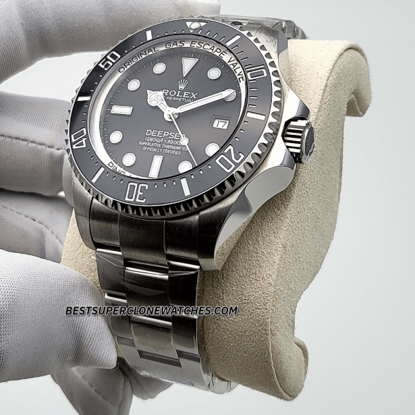 Rolex Deepsea Oystersteel Intense Black Dial 3235 Swiss Super Clone Watch Ref-136660 - Image 2