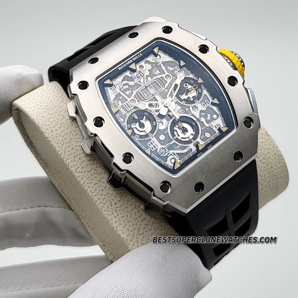 Richard Mille RM 011 Titanium Flyback Chronograph RM 11-03 Swiss Super Clone Watch - Image 3