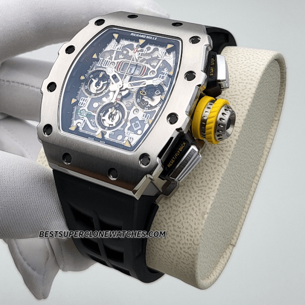 Richard Mille RM 011 Titanium Flyback Chronograph RM 11-03 Swiss Super Clone Watch - Image 2