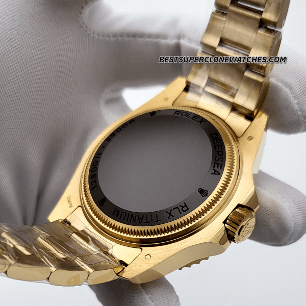 Rolex Deepsea Oyster Yellow Gold Blue Dial 3235 Swiss Super Clone Watch Ref-136668LB - Image 5