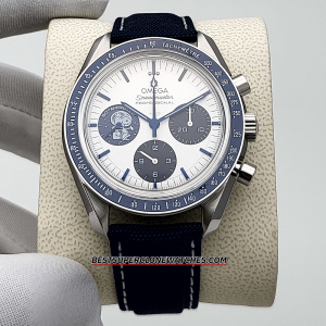 Omega Speedmaster Silver Snoopy Award” 50th Anniversary 42mm Steel on Coated Nylon Fabric Strap 3861 Swiss Super Clone Watch Ref-310.32.42.50.02.001