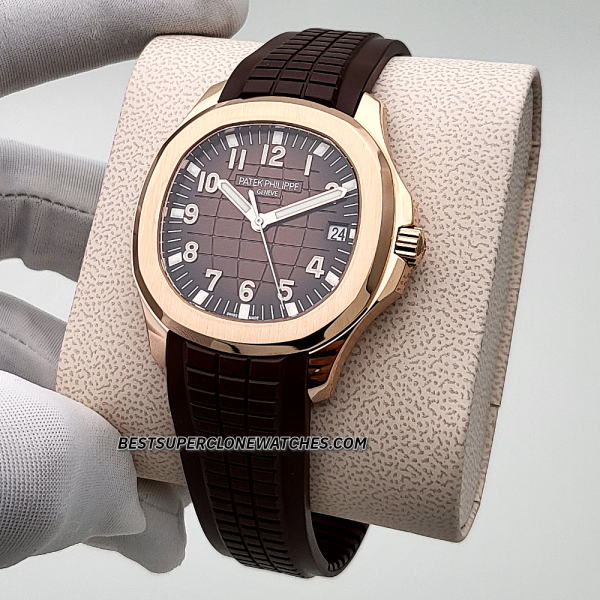 Patek Philippe Aquanaut Rose Gold Brown Dial ETA 26-330 S C/430 Swiss Super Clone Watch Ref-5167R-001 - Image 2