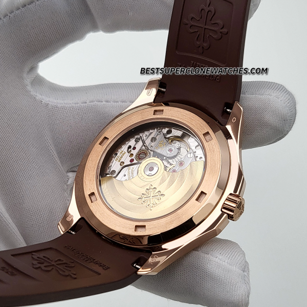Patek Philippe Aquanaut Rose Gold Brown Dial ETA 26-330 S C/430 Swiss Super Clone Watch Ref-5167R-001 - Image 5