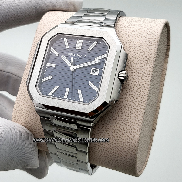 Patek Philippe Cubitus White Gold Sunburst Blue-Gray Dial 26-330 S C/434 Swiss Super Clone Watch Ref-7128/1G-001 - Image 2
