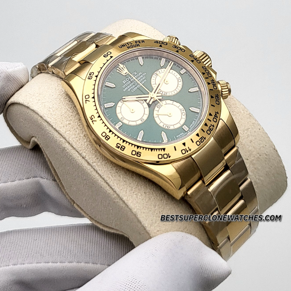 Luxury replica Rolex Daytona green dial