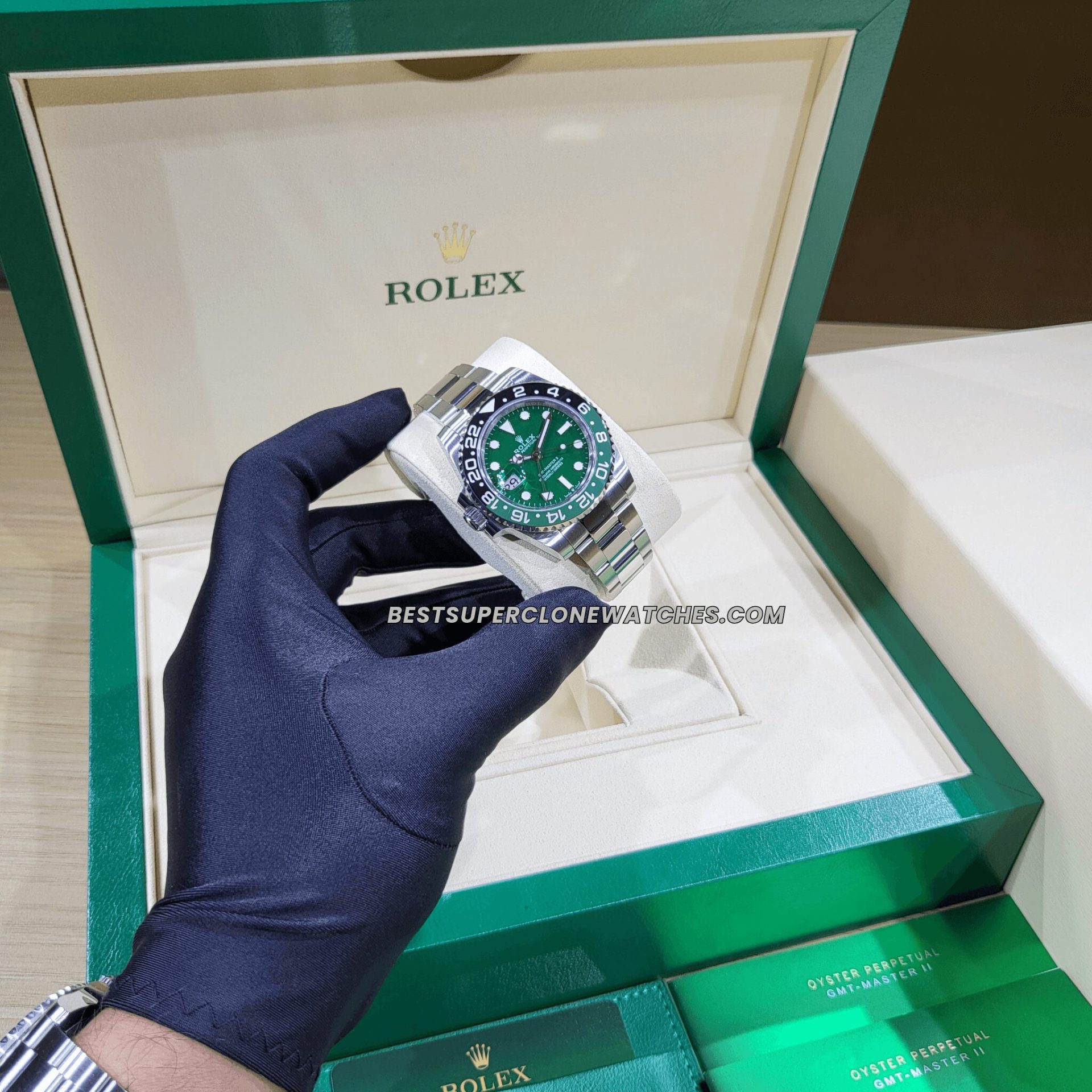 Rolex GMT Master II 126729VTNR Swiss Super Clone green ceramic dial