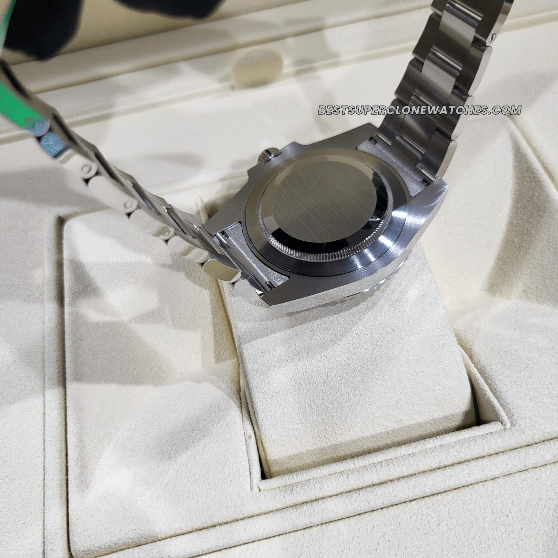 Luxury Rolex GMT Master II white gold left-hand Swiss clone