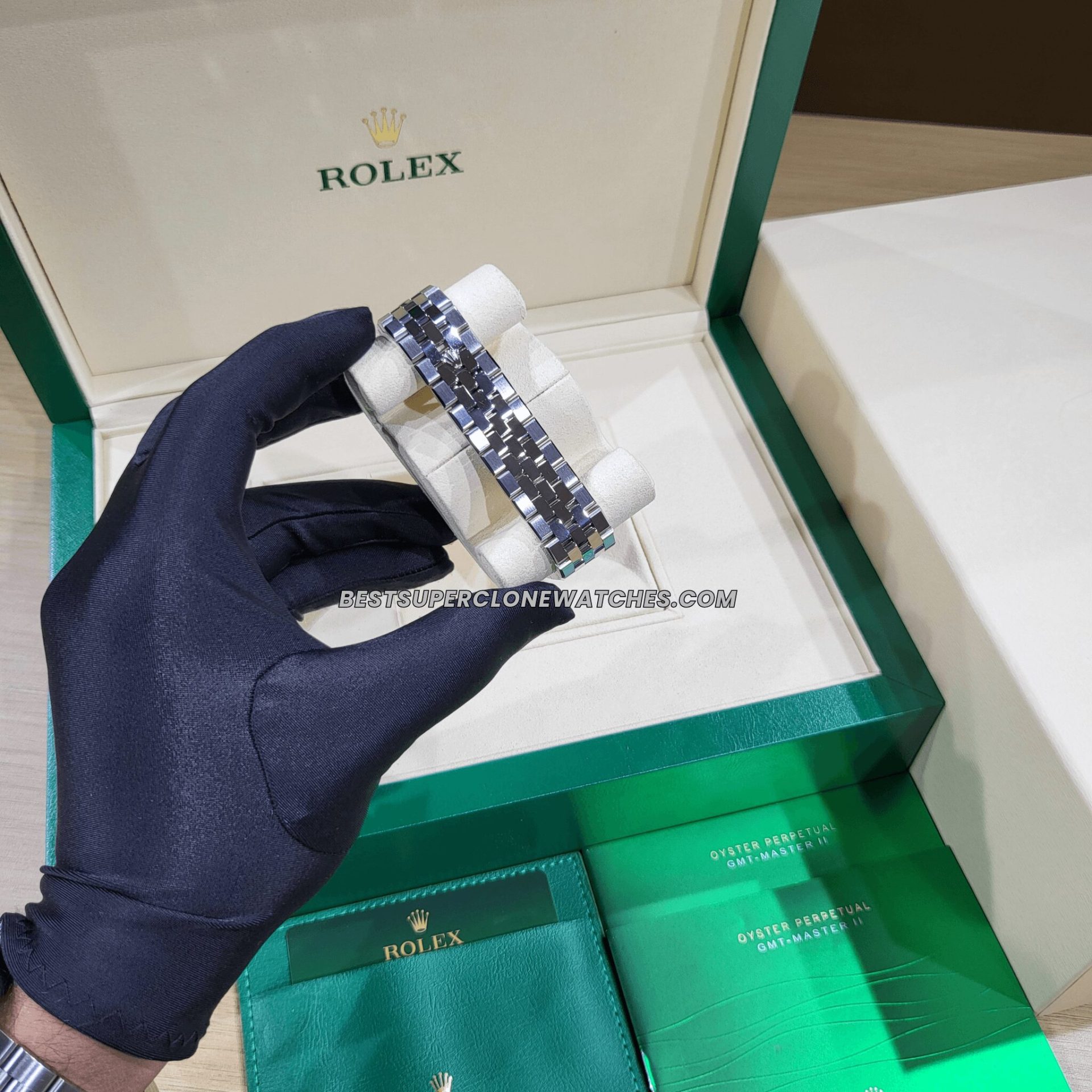 Buy Rolex Land-Dweller 40mm Platinum Ice Blue Honeycomb Motif Dial 7135 Swiss Super Clone Watch