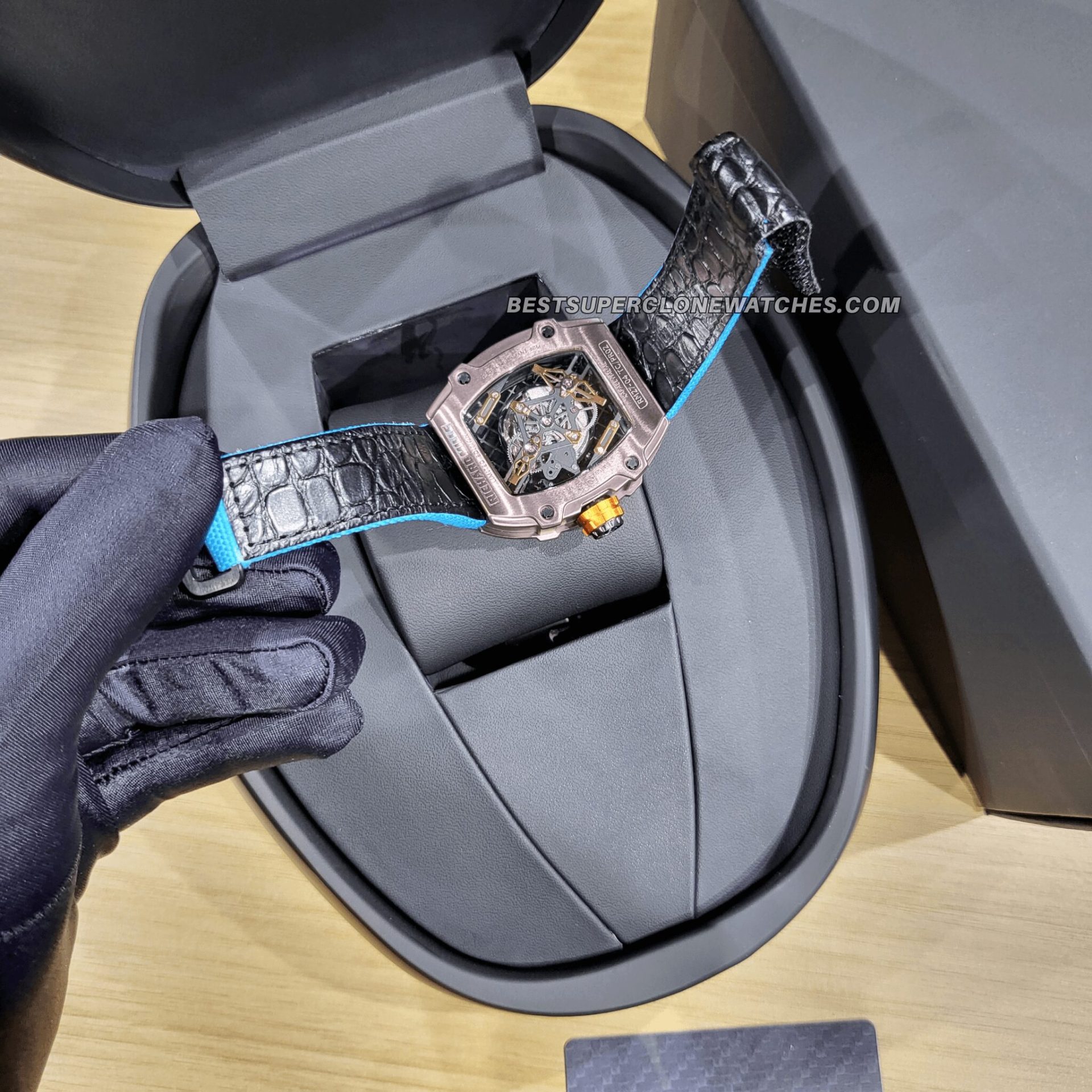 Richard Mille RM 27-04 Rafael Nadal Black Carbon TPT 47.25mm Swiss Super Clone Watch - Image 4